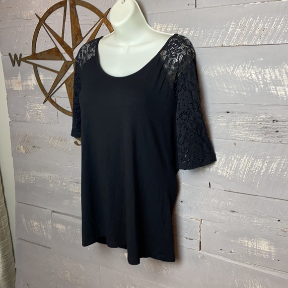 BKE T-shirt with lace sleeves - Picture 2 of 5